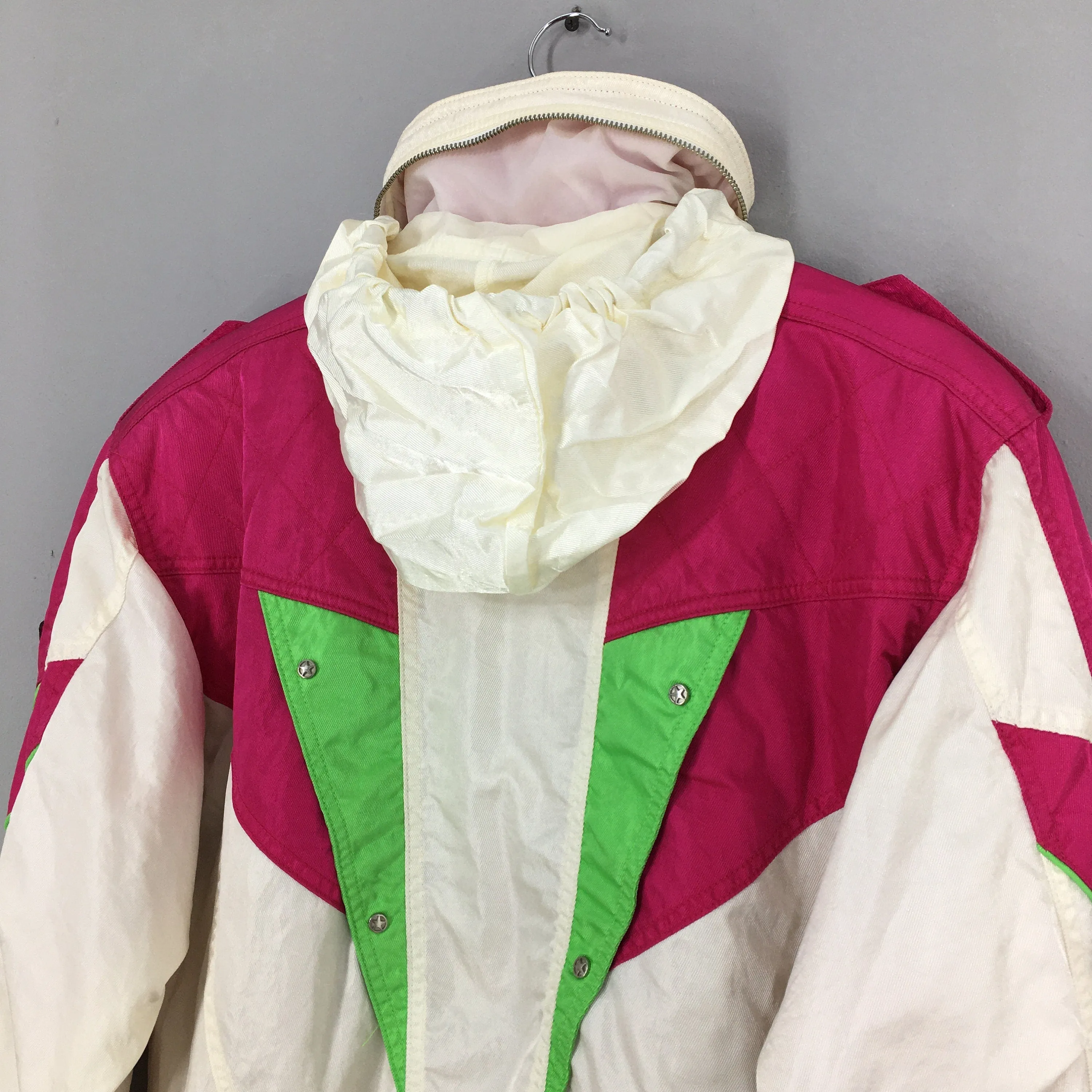 Sci Paradisea Bomber Hooded Ski Wear Jacket Medium