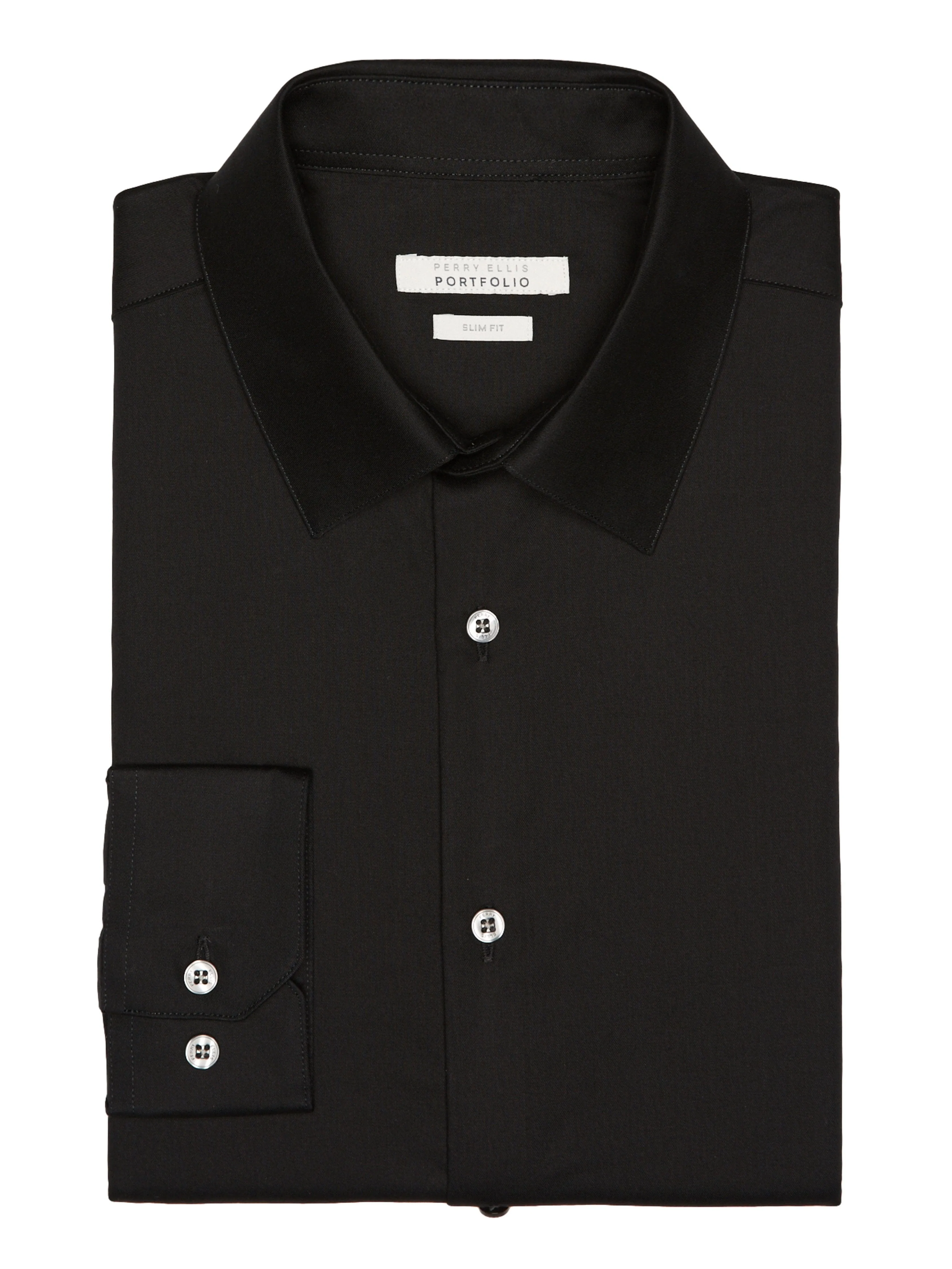 Slim Fit Non-Iron Solid Dress Shirt
