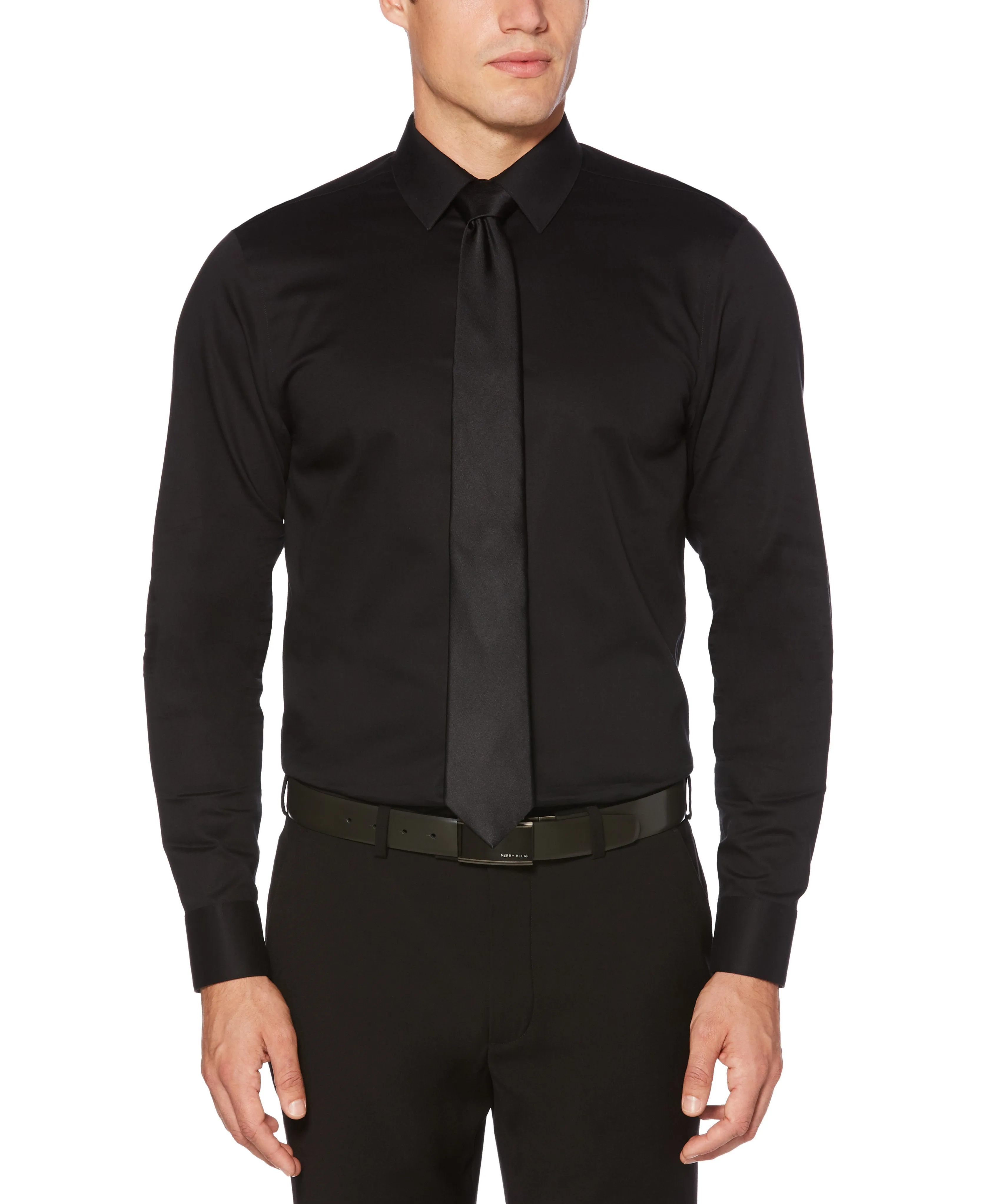 Slim Fit Non-Iron Solid Dress Shirt