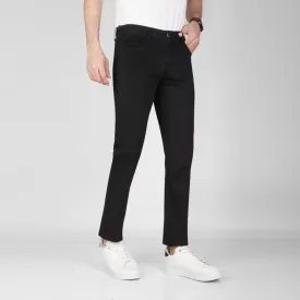 SLIM FIVE-POCKET PANTS  -  BLACK