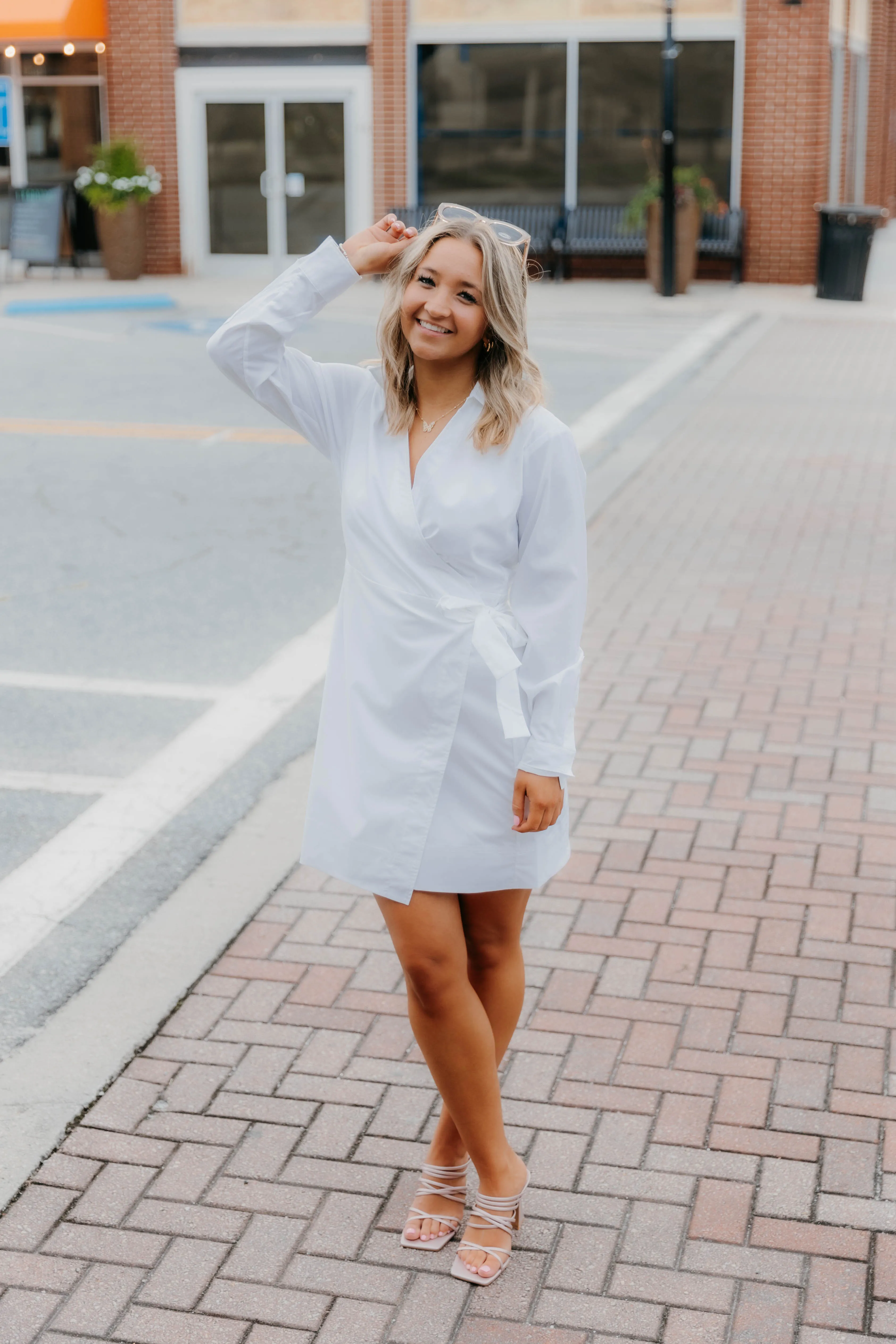 SPANX The Best Poplin Wrap Dress