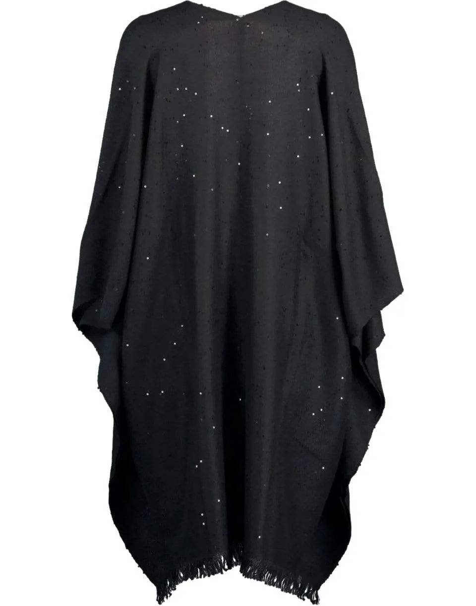 Sparkling Paillette Open Poncho