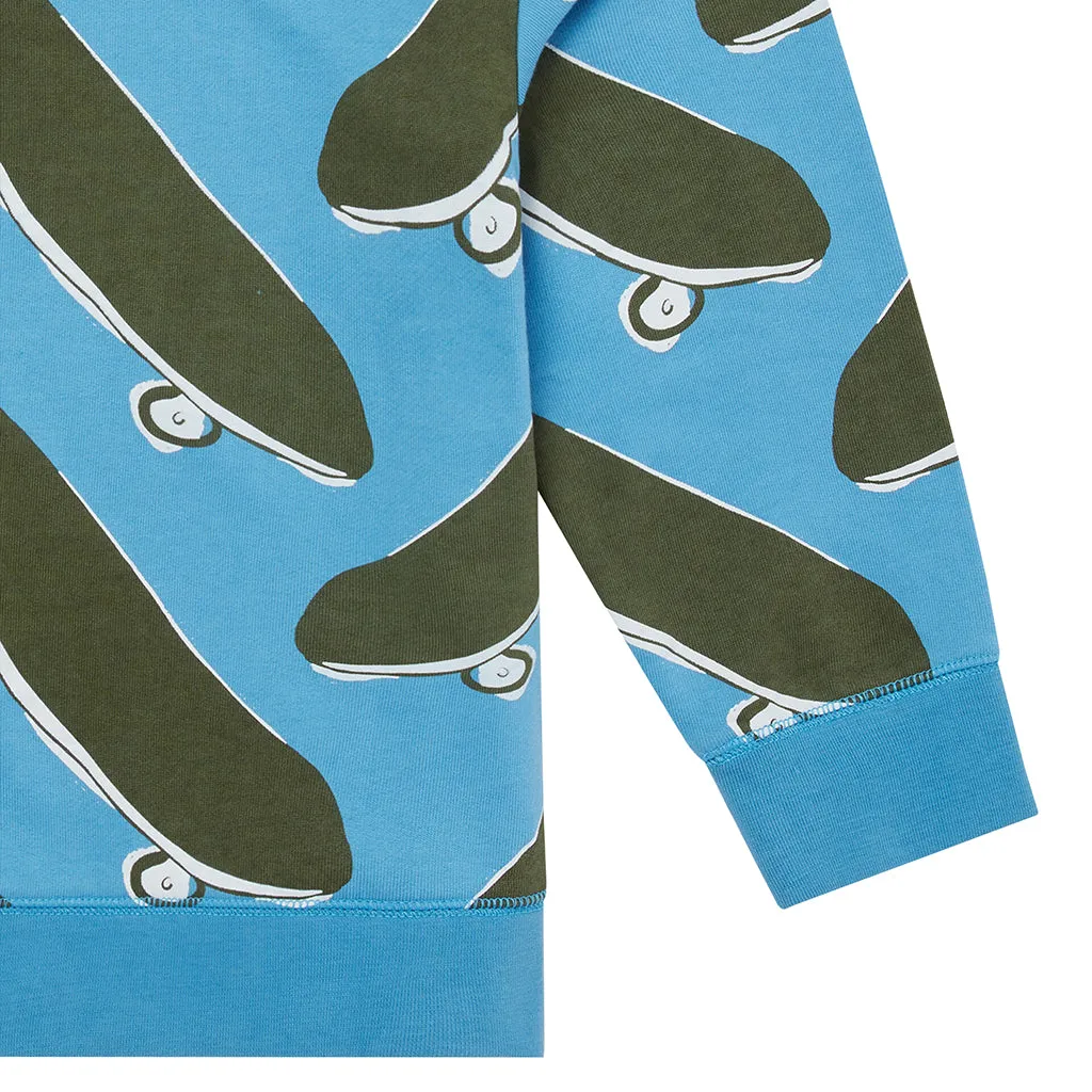 Stella McCartney Child Tracksuit Skateboards Print Blue