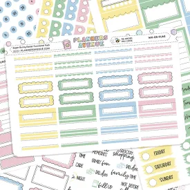 Sugar Bunny Functional Sticker Kit