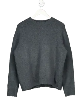 Superdrug Grey Brushed Knit Crewneck Jumper UK 10