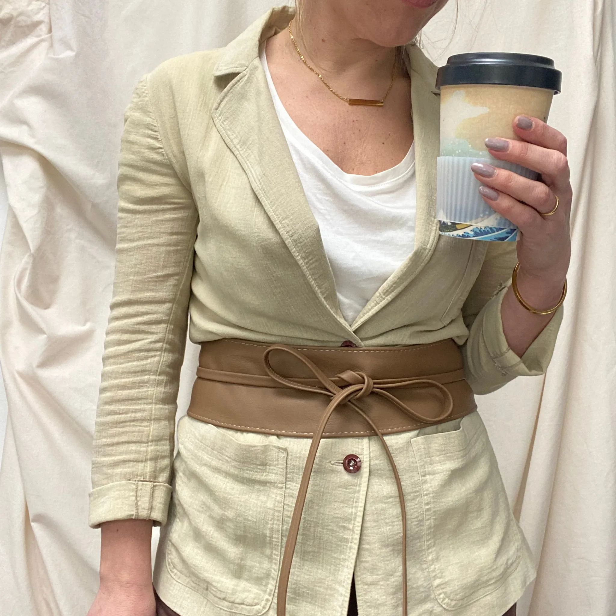 The Obi Leather Wrap Belt
