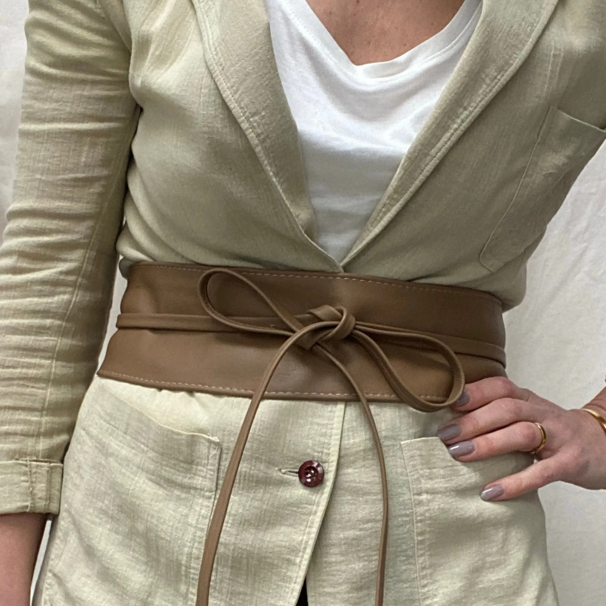 The Obi Leather Wrap Belt