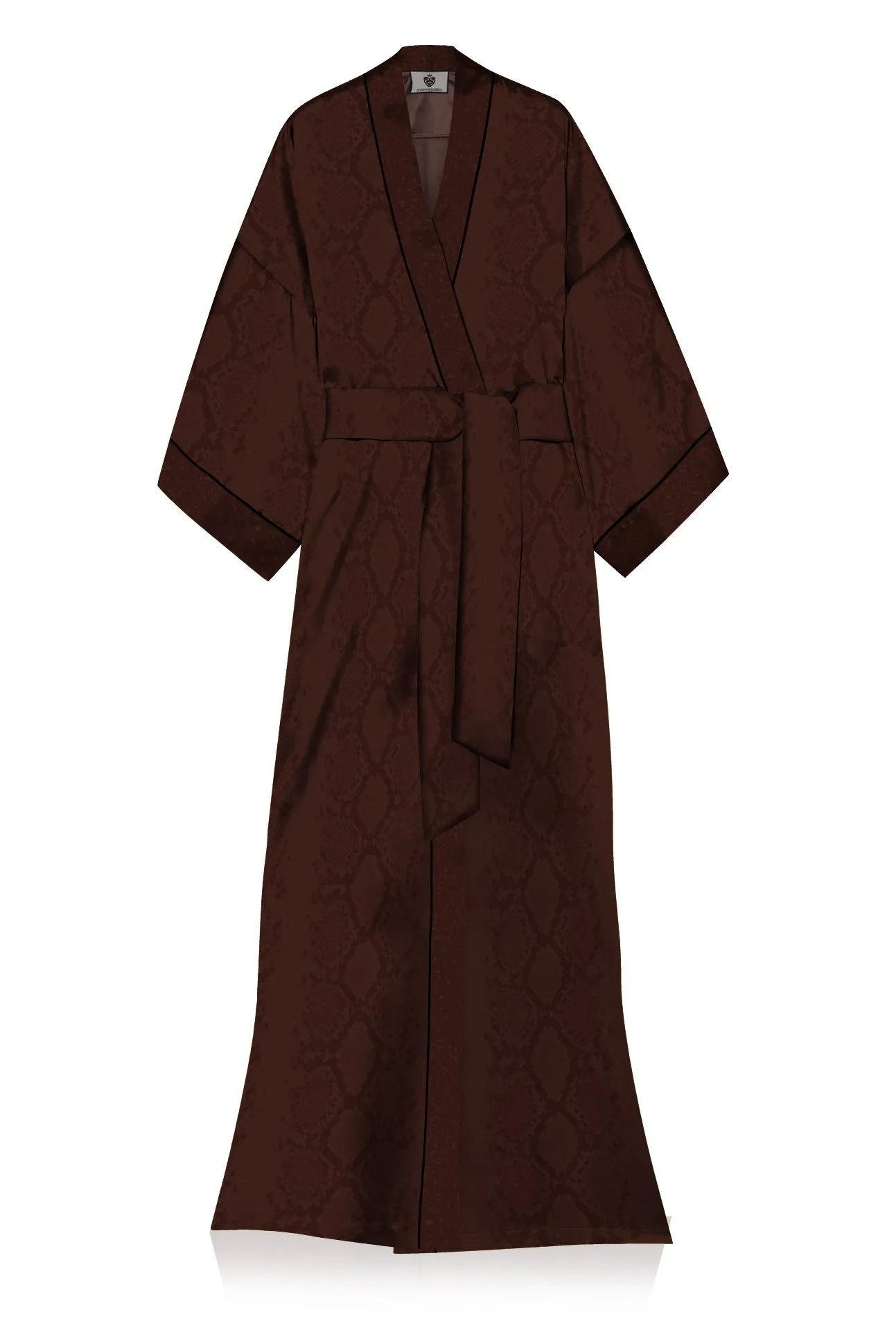 Vegan Silk Long Kimono Robe Dress