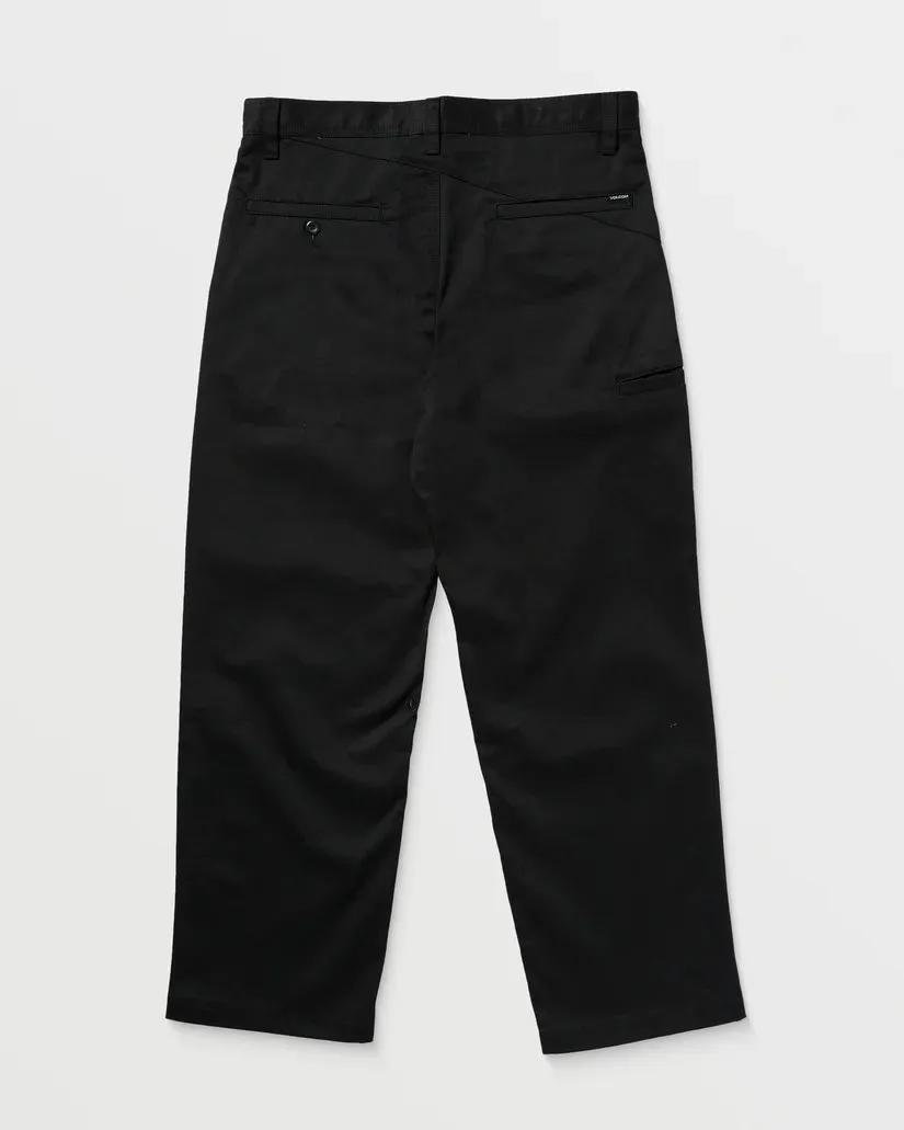 Volcom Men's Frickin Skate Chino Pants Black A1112501_BLK