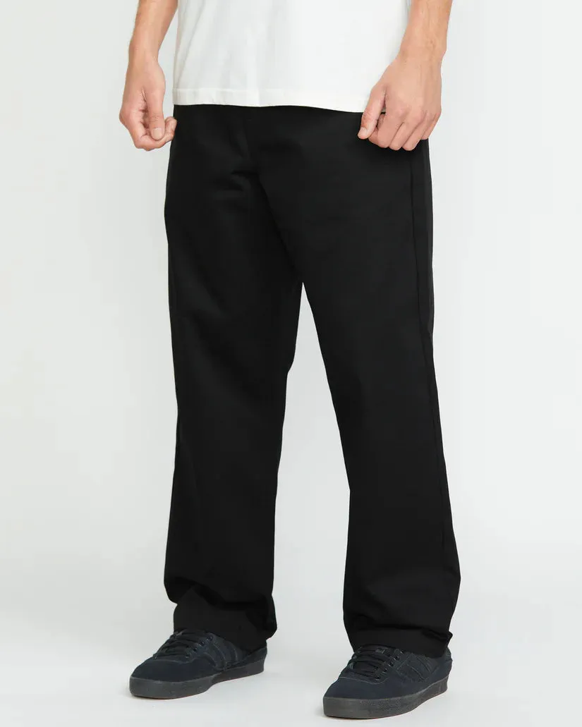 Volcom Men's Frickin Skate Chino Pants Black A1112501_BLK