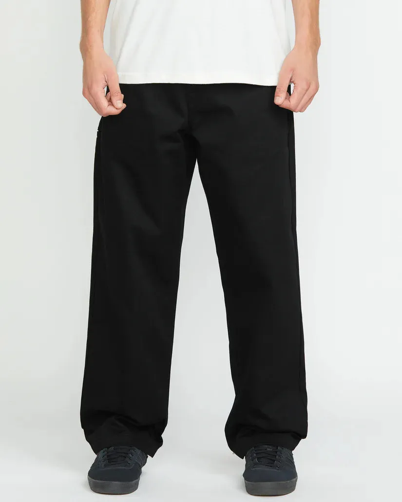 Volcom Men's Frickin Skate Chino Pants Black A1112501_BLK