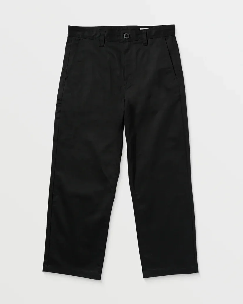 Volcom Men's Frickin Skate Chino Pants Black A1112501_BLK