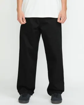 Volcom Men's Frickin Skate Chino Pants Black A1112501_BLK