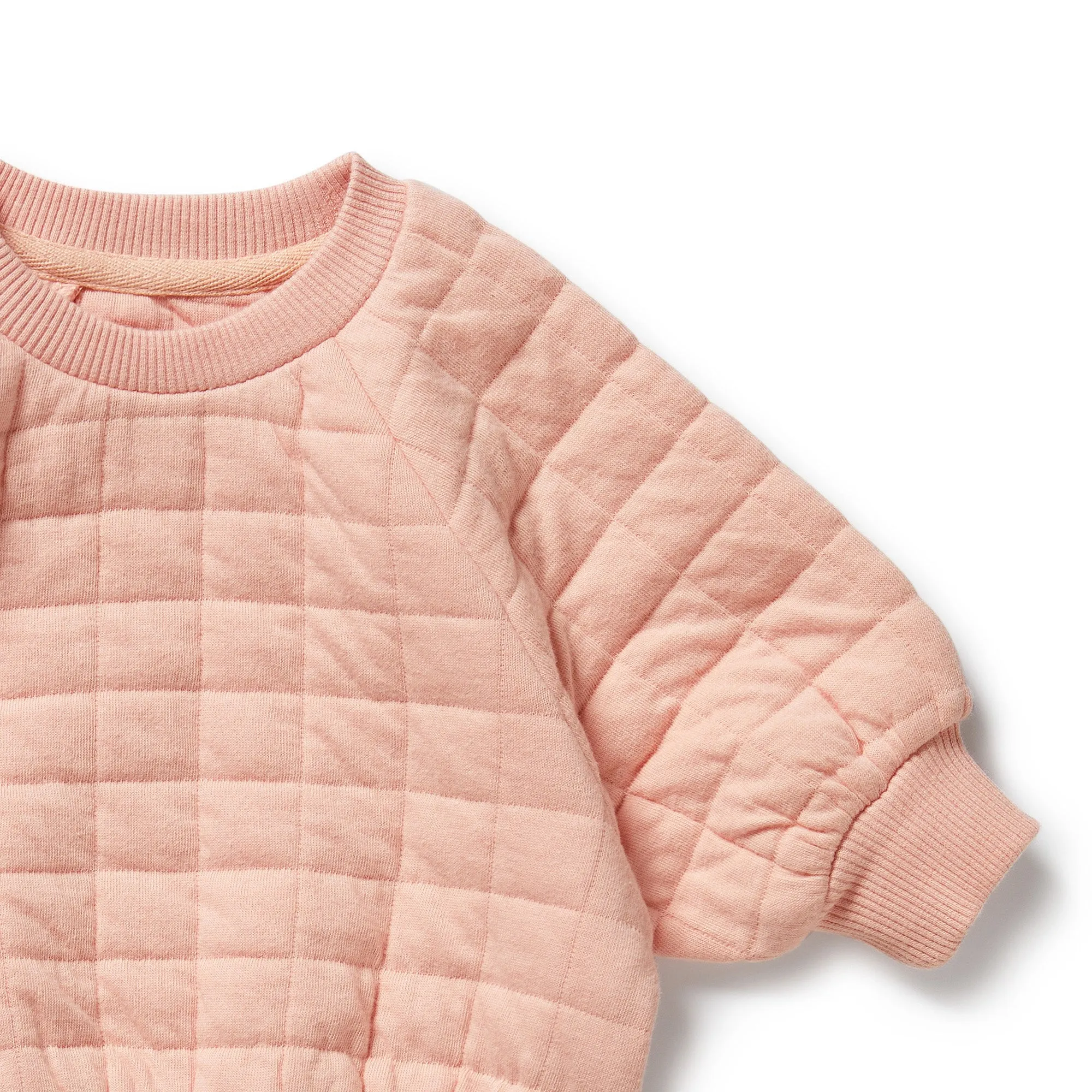 Wilson & Frenchy - Pretty Pink Organic Quilted Sweat