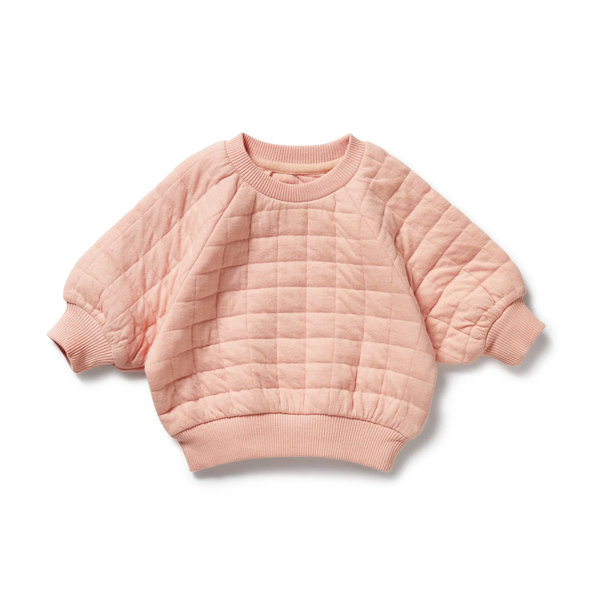 Wilson & Frenchy - Pretty Pink Organic Quilted Sweat