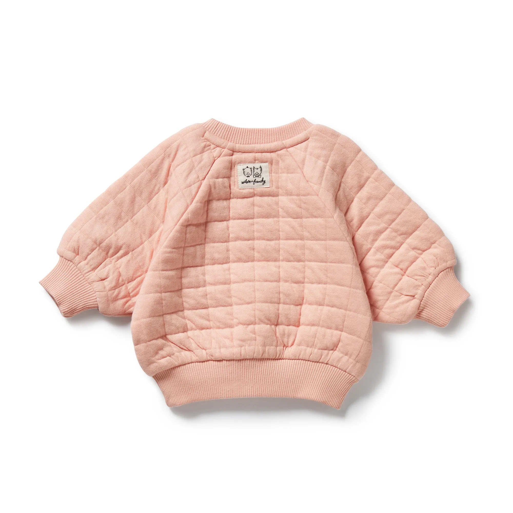 Wilson & Frenchy - Pretty Pink Organic Quilted Sweat