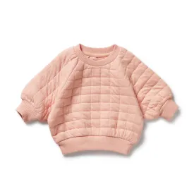 Wilson & Frenchy - Pretty Pink Organic Quilted Sweat