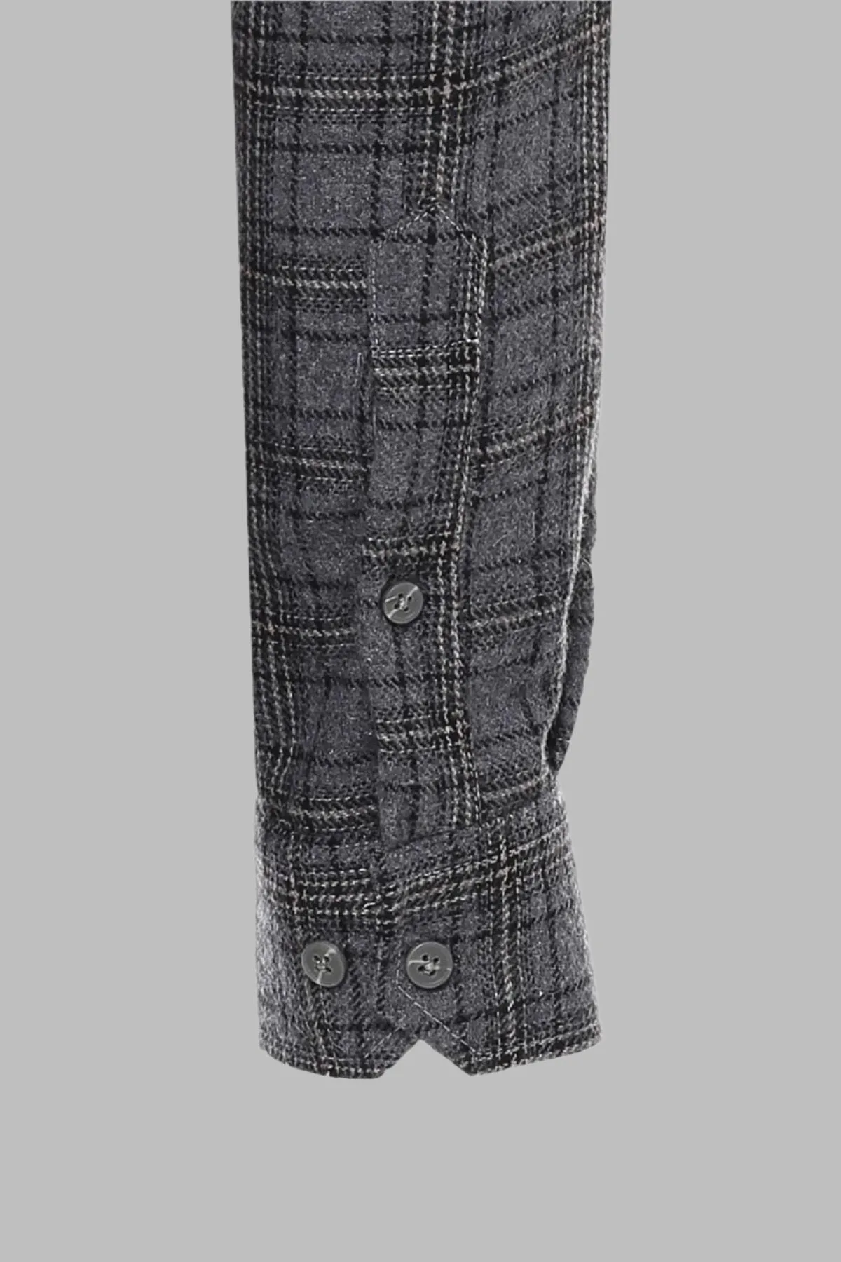 WSS Plaid Dark Grey Men Lumberjack Shirt  - Singen