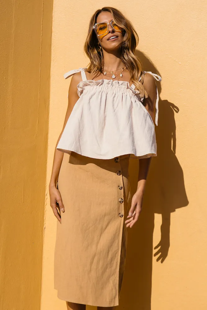 Zachary Midi Skirt Mustard